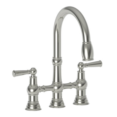 Jacobean Pull Down Kitchen Bridge Faucet