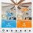 Trosclair 60'' 8- Blade Reversible DC Ceiling Fan with LED Lights and Remote Control