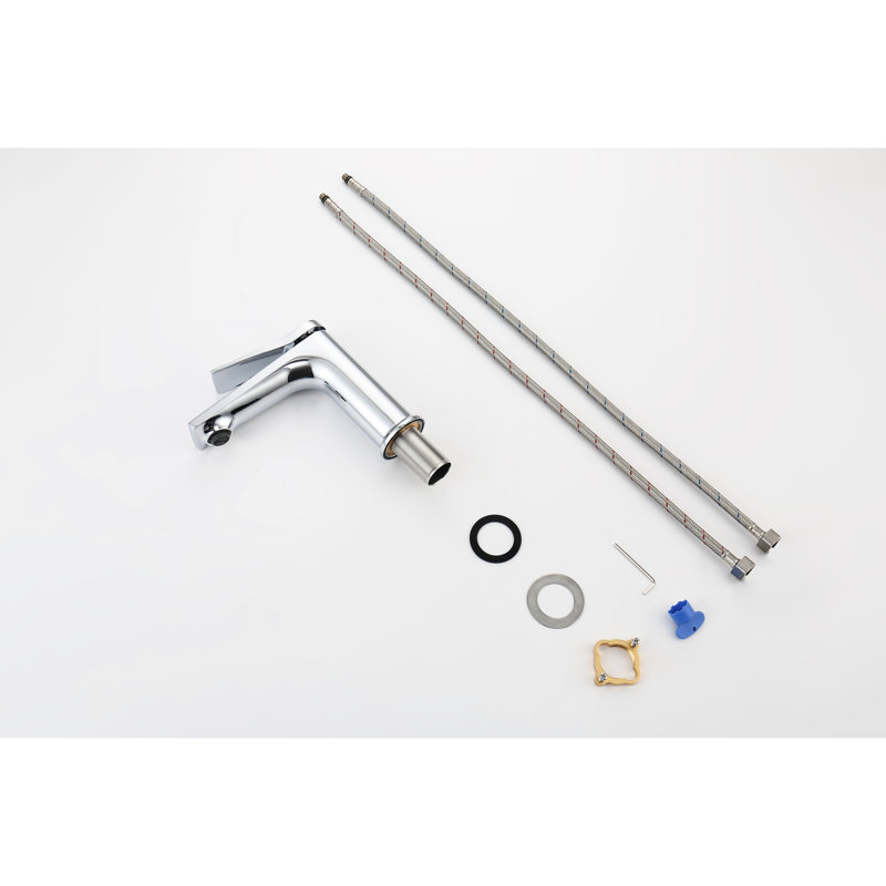Bathroom Tap With Two Hoses - 9L/Min Max Flow Rate Zinc Valve 5.04" Spout Height, Easy Install