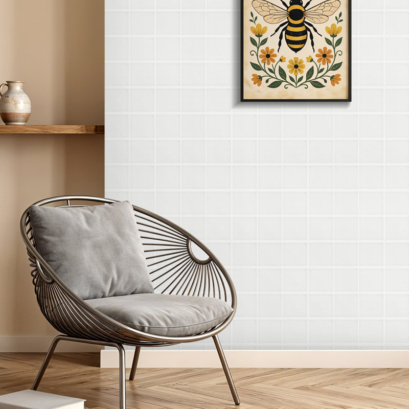 30Pcs Self-Adhesive Thick Wall Tile Stickers, Light Grey