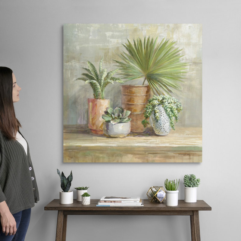 Art mural sur toile de jardin d'intérieur, Toile tendue, H 36 po x l 36 po x P 1,25 po