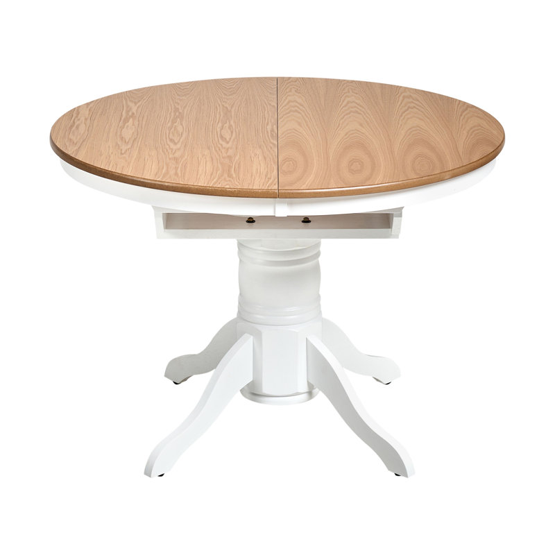 Extending Dining Table Mondello Ash Wood 150 cm 106 cm Wood, Natural