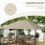 Toit de remplacement pour pavillon de jardin 10 pi x 13 pi, kaki protégé avec système de ventilation et de drainage - remplacement du pavillon extérieur,