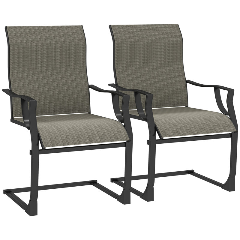 Ensemble de 2 chaises de patio pour l'extérieur C Spring Motion