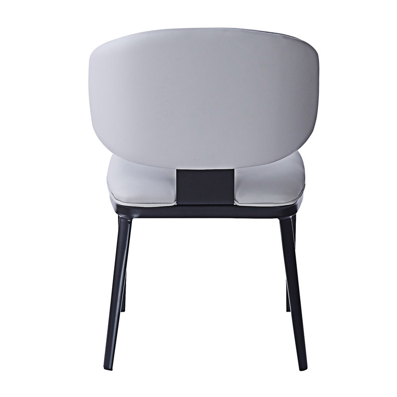 Chaise d'appoint rembourrée (ensemble de 2), Gris clair / gris