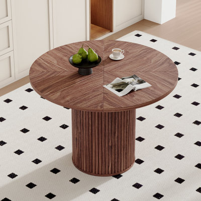 Table de salle à manger ronde 42 "avec base piédestal