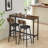 Bar Table Set with Bar stools PU Soft seat with backrest-1288100366-1297364387-1288100367