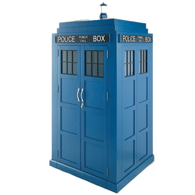 Valadez Police Telephone Booth Bar Cabinet By RAM Game Room