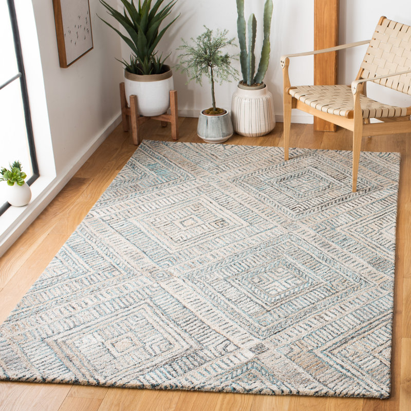 Marquee Hand Tufted Performance Geometric Rug, Rectangle 8' x 10'