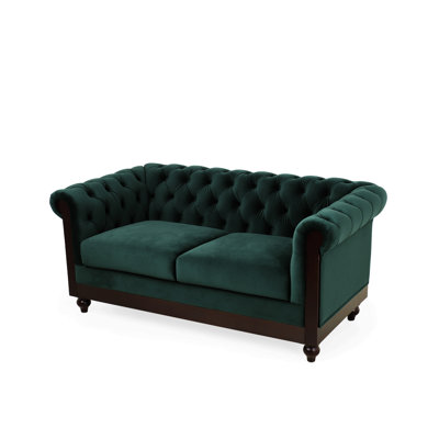 Canapé en velours 59,44 po Chesterfield