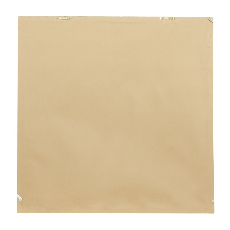 Canvas Abstract Brown Framed Wall Art with Silver Frame