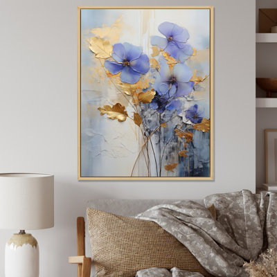 " Blue And Gold Exquisit Violets III "