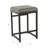 Upholstered Counter Stool with Metal Frame