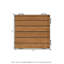 Tavon 30cm x 30cm Wood Interlocking Deck Tile in Honey Oak