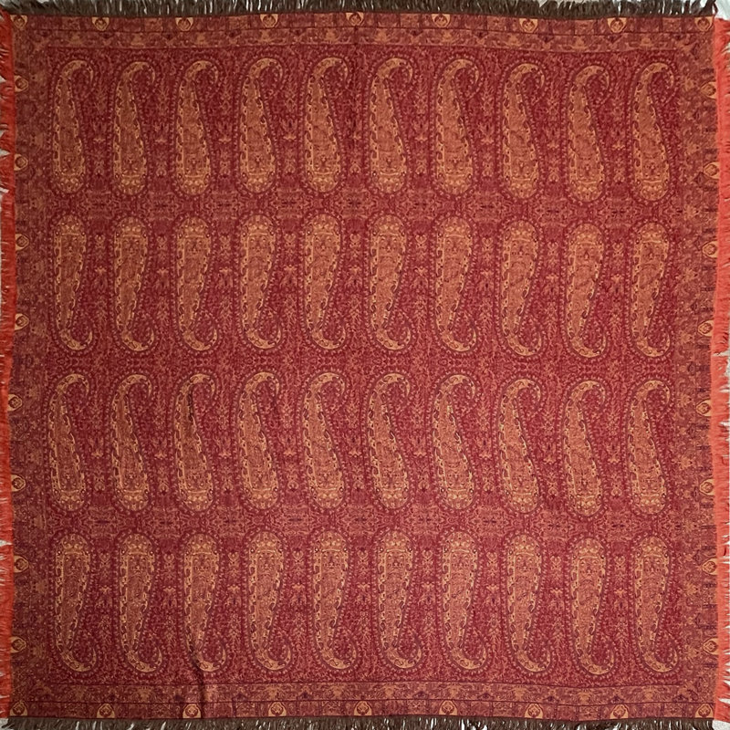 Hand Woven Throw Blanket, 70" x 70"