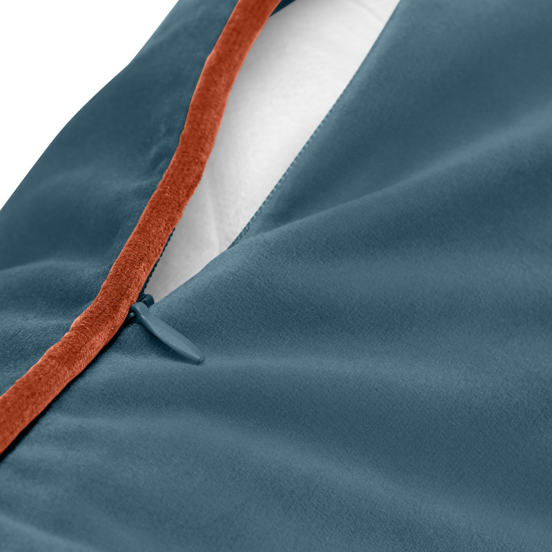 Meridian Square Throw Cushion, Teal/Tiger