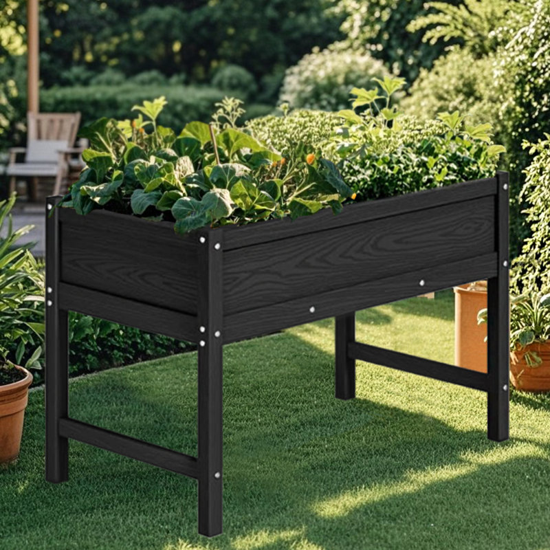 Lit de jardin surélevé en PEHD surélevé avec trous de drainage