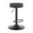  Dax Backless Dark Gray Faux Leather Adjustable Bar Stool