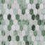 Carreau de mosaïque en verre recyclé hexagonal 10,75 po x 10,12 po-122443375
