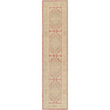 Hand Knotted Wool Oriental Area Rug in Red/Beige