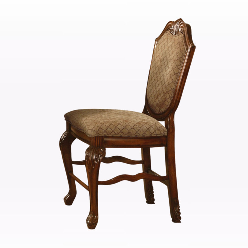 Arbour Fabric and Cherry Counter Height Chairs (Set-2)