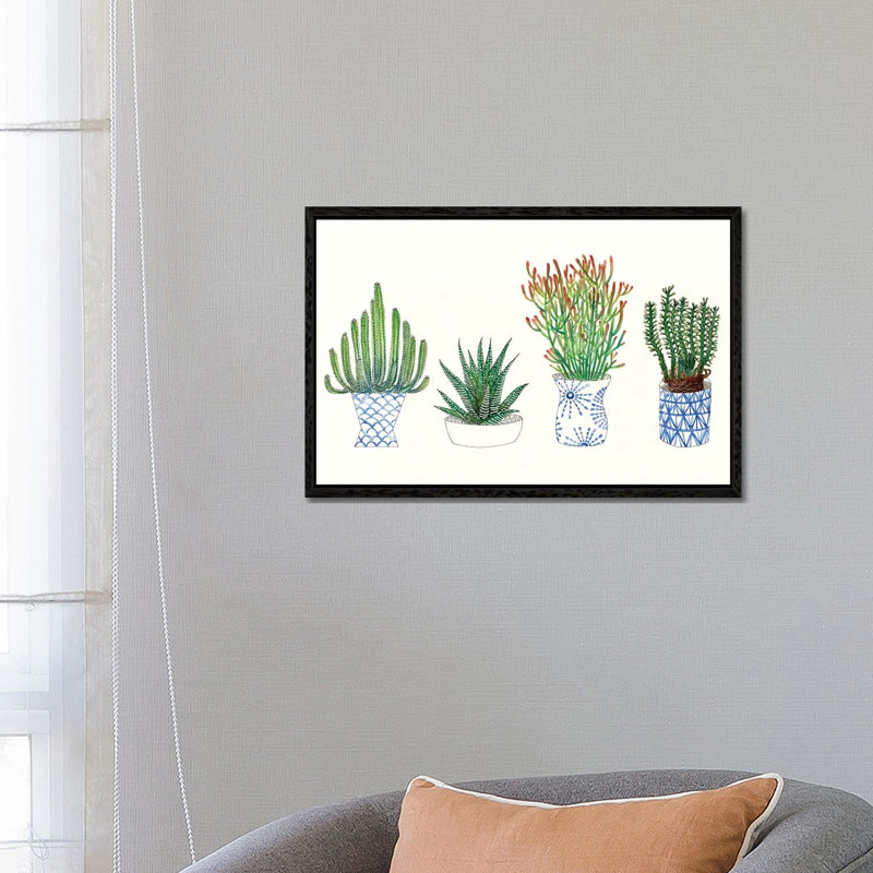 Melissa Wang - Print on Canvas, 66.04 cm H x 45.72 cm W, Black Floater Framed