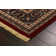 Tapis rouge/brun en laine wheeler Cirro