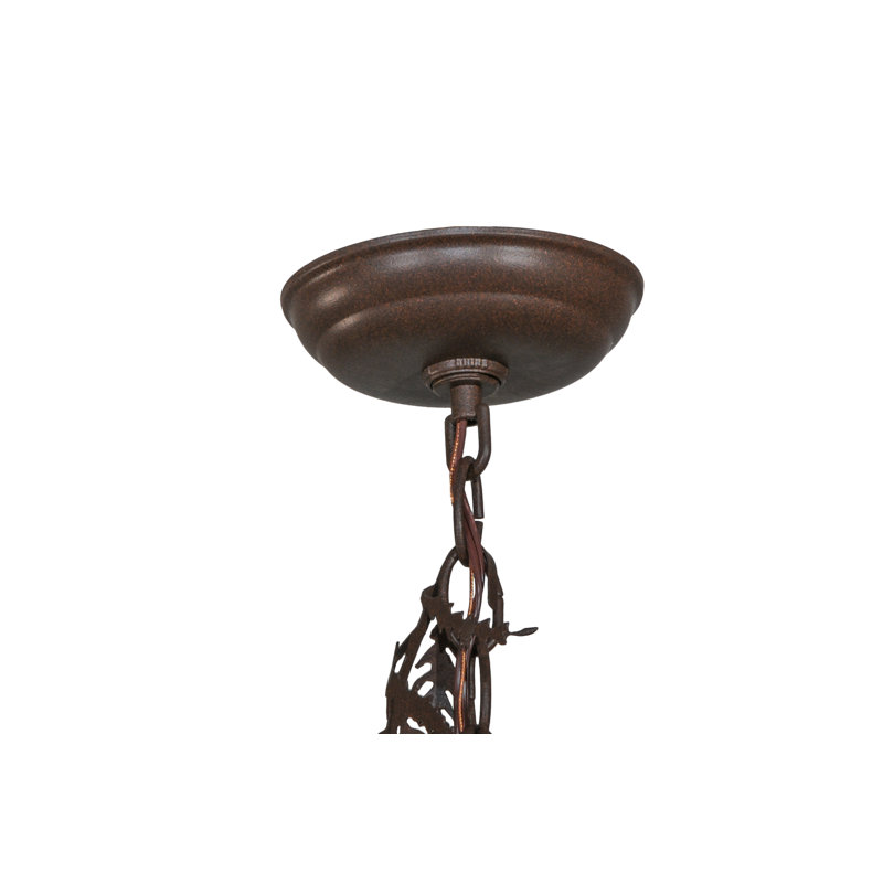 Luminaire suspendu géométrique à 1 lumière Pine Branch Valley View, H 16 po x l 8 po x P 8 po