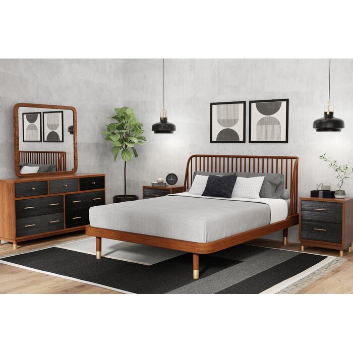 AllModern Twedt Solid Wood Slat Bed & Reviews | Wayfair