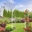Arche de jardin polyvalente en métal pour diverses plantes, rehaussant la beauté extérieure-466165778