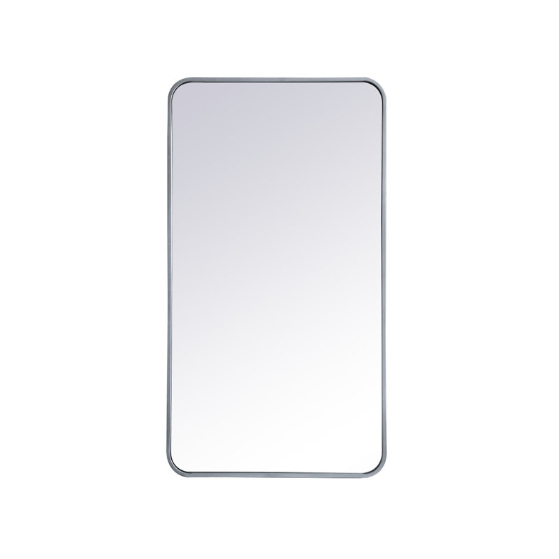 Miroir mural Sabine, 40 po x 22 po, Argent