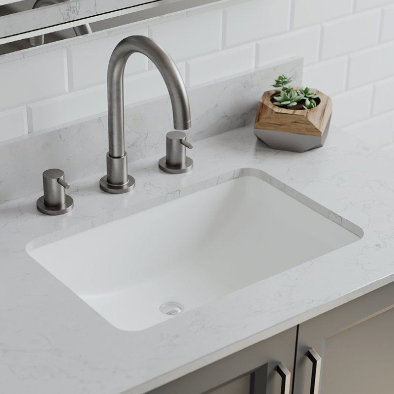 Lavabo de meuble-lavabo rectangulaire Lexik, Blanc