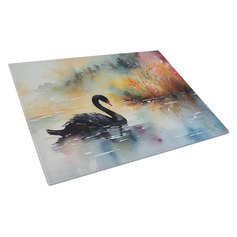 Black Swan Glass Cutting Board