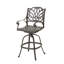 Tabouret pivotant en fonte d'aluminium