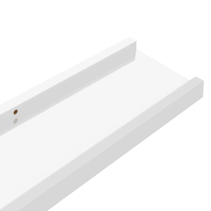 Floating Shelf, 1.2'' H x 23.6'' W x 3.5'' D, White