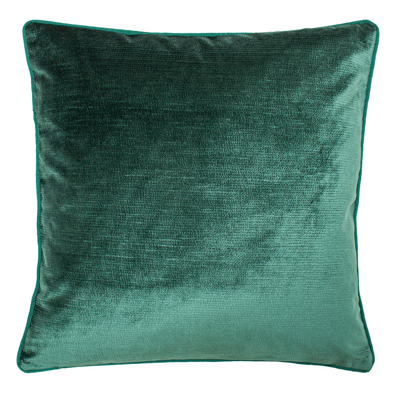 Square Cushion, Black, Polyester