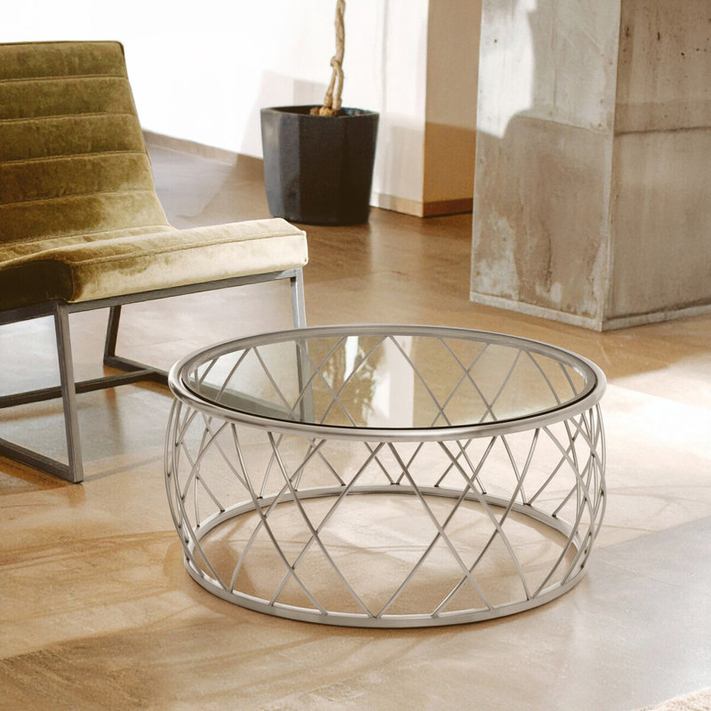 Leyla Frame Coffee Table, Silver