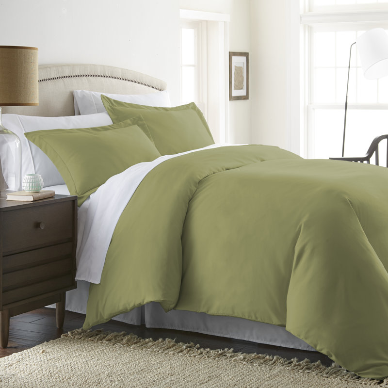 Simply Soft™ Ultra Soft Microfiber Duvet Cover Set, Sage, Queen Duvet Cover + 2 Shams