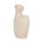 Ivory 8-inch Stoneware Bust Vase, Sand Finish