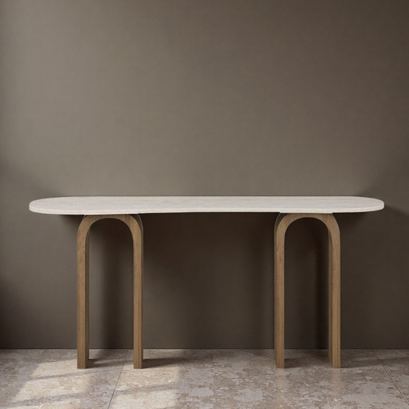 Table d'entrée minimaliste moderne, H 29,5 po x l 63 po x P 17,7 po