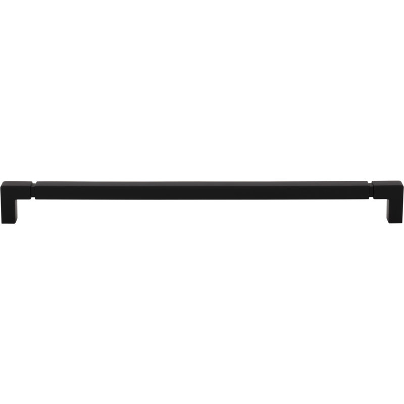 Langston Bar Pull, Flat Black, 12" Center To Center