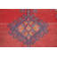 Tapis rouge à motif géométrique rouge Viss noué à la main 3 x 5