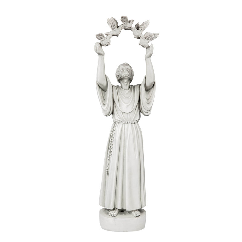 Statue de jardin colombe de Saint-François