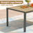 6 - Person Outdoor Patio Dining Set, 59.1'' Hdpe Dining Table & Stackable Chairs , All Weather Dining Set For Lawn, Garden, Backyard-126090377-126090379-126090381