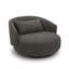 Fauteuil rembourré pivotant Haley-106437832