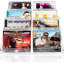 Organisateur de rangement pour CD à 4 niveaux, support pour boîtiers DVD et CD (32 boîtiers CD).
