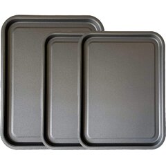 KitchenCraft Divided Baking Tray/Crisper with Non Stick Finish, 40 x 35.5 cm