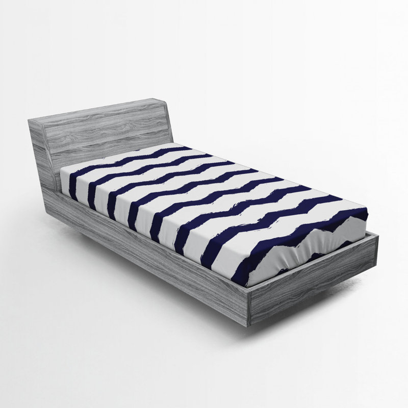 Microfiber Striped Fitted Sheet, Twin XL Fitted Sheet