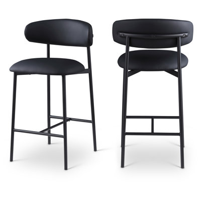 Hikmat Vegan Leather Counter Stool