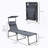 Outsunny Outdoor Lounge Chair, Adjustable Backrest Folding Chaise Lounge, Cushioned Tanning Chair-472008300-472008301